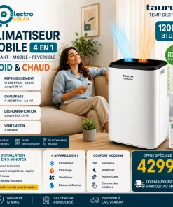 Alternative view of Climatiseur-Portable-AP096CM1W-9 000-BTU-ARTHUR-MARTIN-WIFI